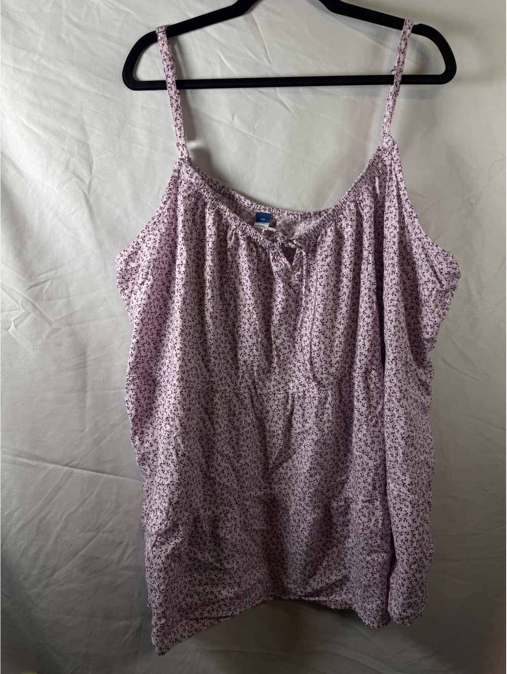 Old Navy Women's Light Purple Floral Tank Top Size 4XL